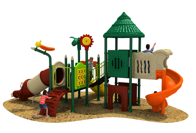 Rubber Tiles Forest Series Outdoor Playground with Café