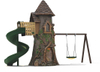 Small Forest Series Outdoor Playground with Tire Swing