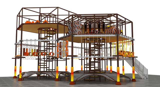 Multi-Element Rope Course Perfect for All Ages