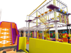 Ninja Warrior Kids In Trampoline Park Together with Indoor Playground 