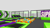 Lively And Bright Style Indoor Playground with Trampoline