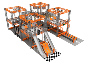High Quality Multifunctional Customized Ninja Warrior Obstacles Course Trampoline Park 