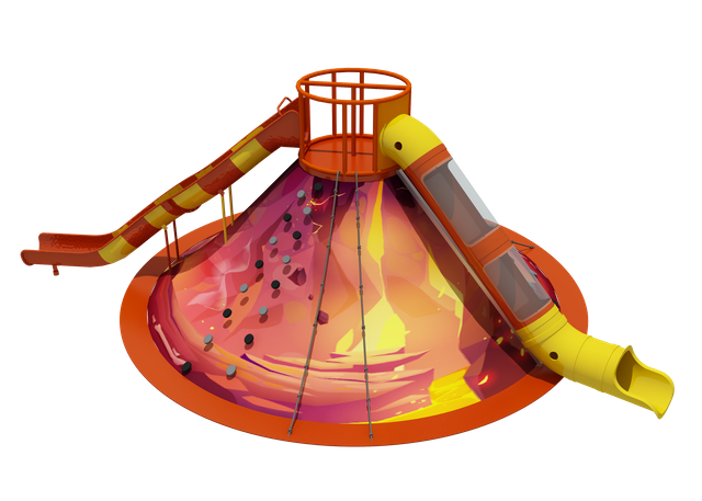 Indoor Amusement Park of Volcano Slide
