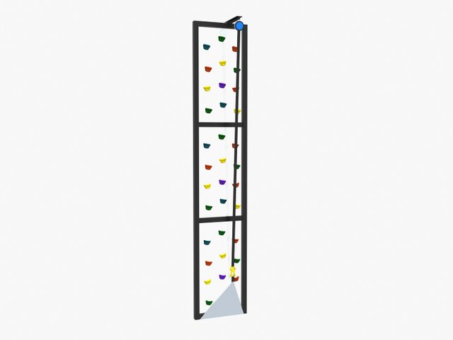Frame Climbing Wall For Toddlers With Tires