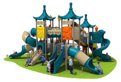 China Manufacturer Cheap Kindergarten Slide, Used Commercial Playground Equipment Sale 