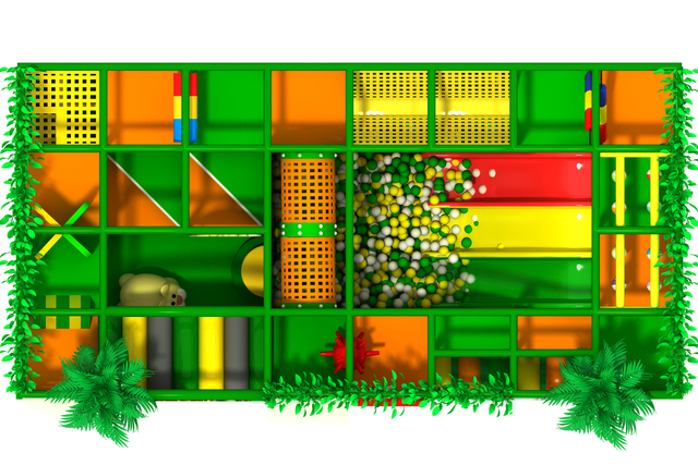 Newest Jungle Theme Indoor Playground with Ball Pool