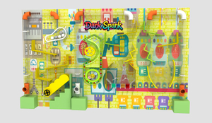 China Commercial Four-piece Structure Ball Wall Game 