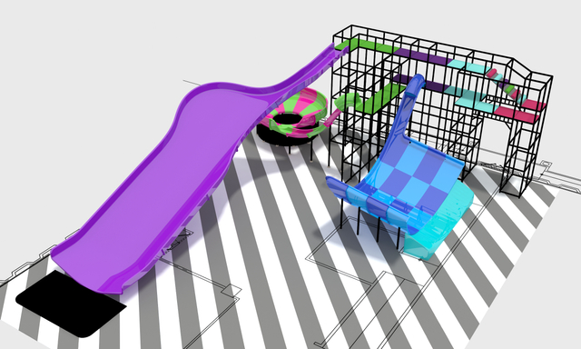 Creative Matrix Slide for Indoor Playgrounds – Endless Fun Guaranteed