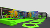 Lively And Bright Style Indoor Playground with Trampoline
