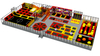 Red and yellow color combination Trampoline Park