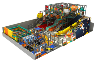 Plastic Space Themed Indoor Playground With Stainless Steel