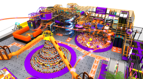 Commercial Jungle Theme Indoor Playground with Ball Pool