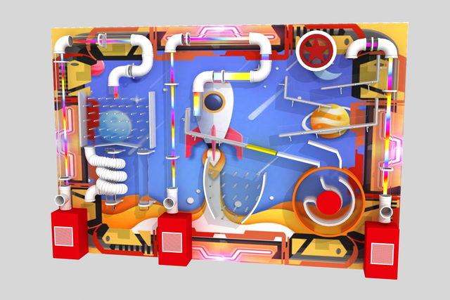 Three-piece Structure Ball Wall Game Compatibled with The Ball Pool