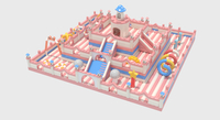 Pink And White Combined Theme Inflatable Castle with High Quality Materials And Affordable Pricing