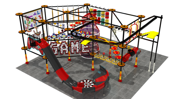 Multi-Element Rope Course Perfect for All Ages