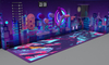  Purple Wave Slide Combination Playground for Children