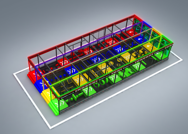 Indoor Medium Size Trampoline For Adults with Ladders