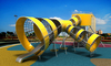 Kids Outdoor Climbing Frame with Stainless Steel Slides