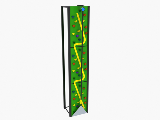 Frame Climbing Wall For Toddlers With Tires