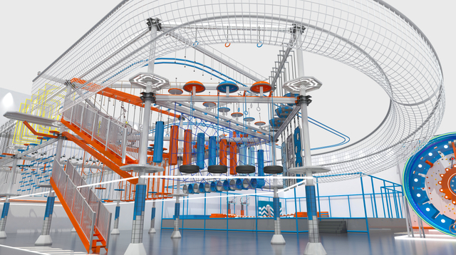 Multi-Element Rope Course Perfect for All Ages